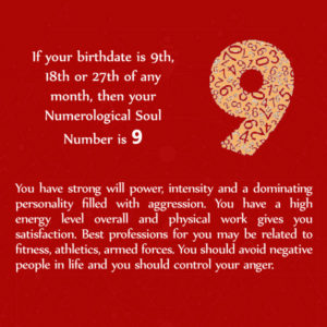 Numerological Soul Number 9